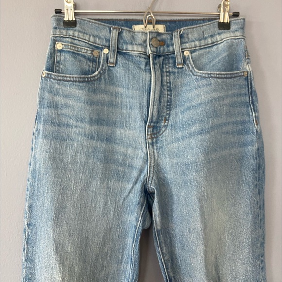 Madewell the Perfect Vintage Crop Distressed Jeans in Rosabelle Wash Size 26 - Picture 3 of 8